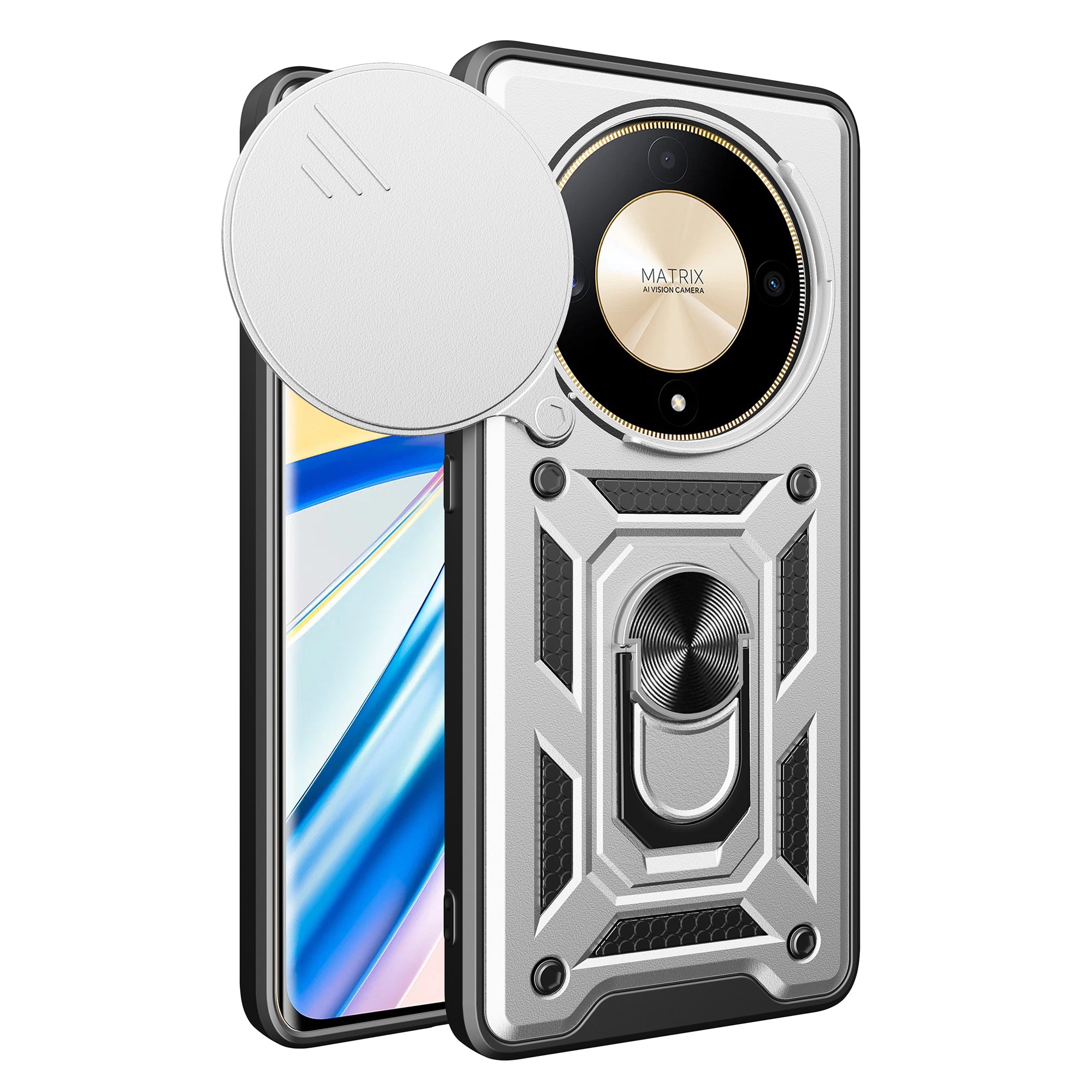 For Honor X9b 5G / Magic6 Lite 5G Cell Phone Cases TPU+PC Slide Lens Protection Cover For Honor X9b 5G / Magic6 Lite 5G Cell Phone Cases TPU+PC Slide Lens Protection Cover